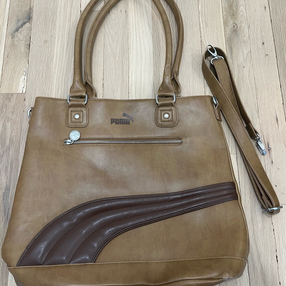 PUMA Tan and Brown Women's Bag